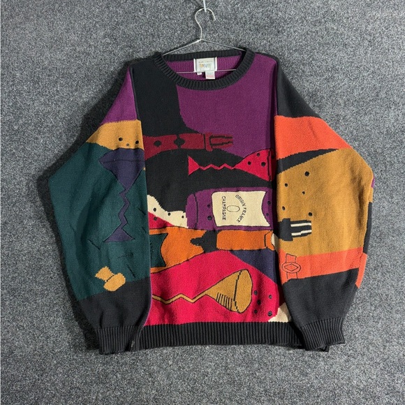 Unique Vintage Other - Unique Vintage Multicolor Abstract Men's Sweater